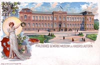Kaiserslautern, Pfälzisches Gewerbe-Museum-Postkarte-kl